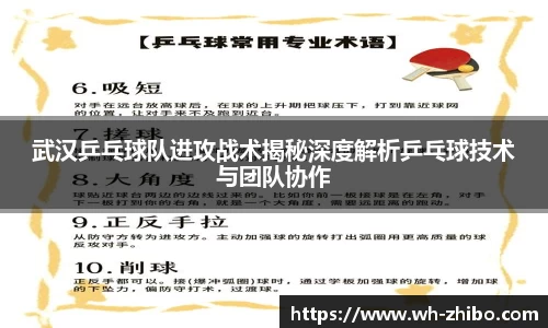 武汉乒乓球队进攻战术揭秘深度解析乒乓球技术与团队协作